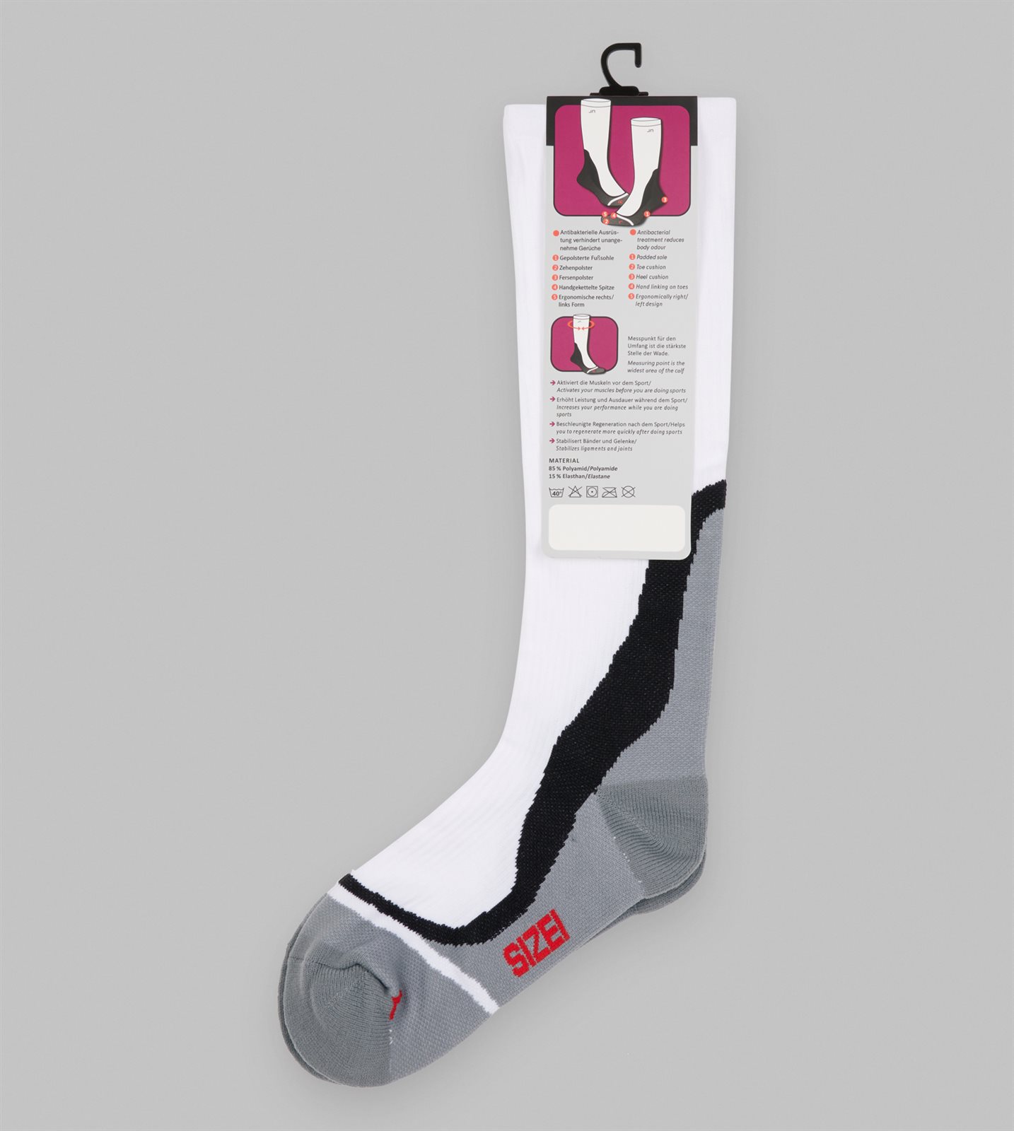 Socken Unisex – Compression Socks, Detailansicht