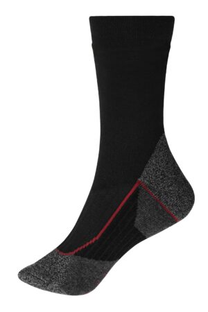 Socken Unisex Schwarz/Rot – Worker Socks Warm