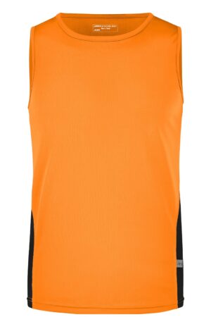 Tank Top Herren Schwarz/Rot – Men's Running Tank