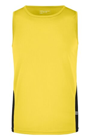 Tank Top Herren Schwarz/Rot – Men's Running Tank