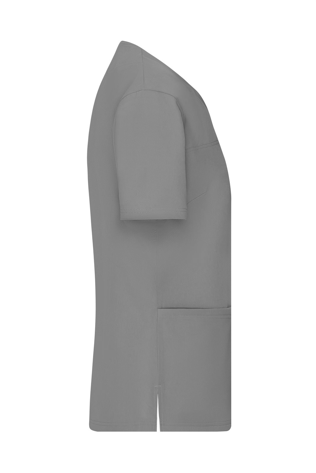Kasack Damen Grau – Ladies' Stretch-Kasack, Detailansicht