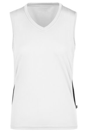 Tank Top Damen Schwarz/Rot – Ladies' Running Tank