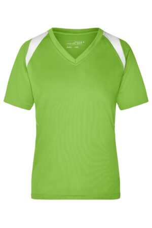 T-Shirt Damen Weiß/Grün – Ladies' Running-T