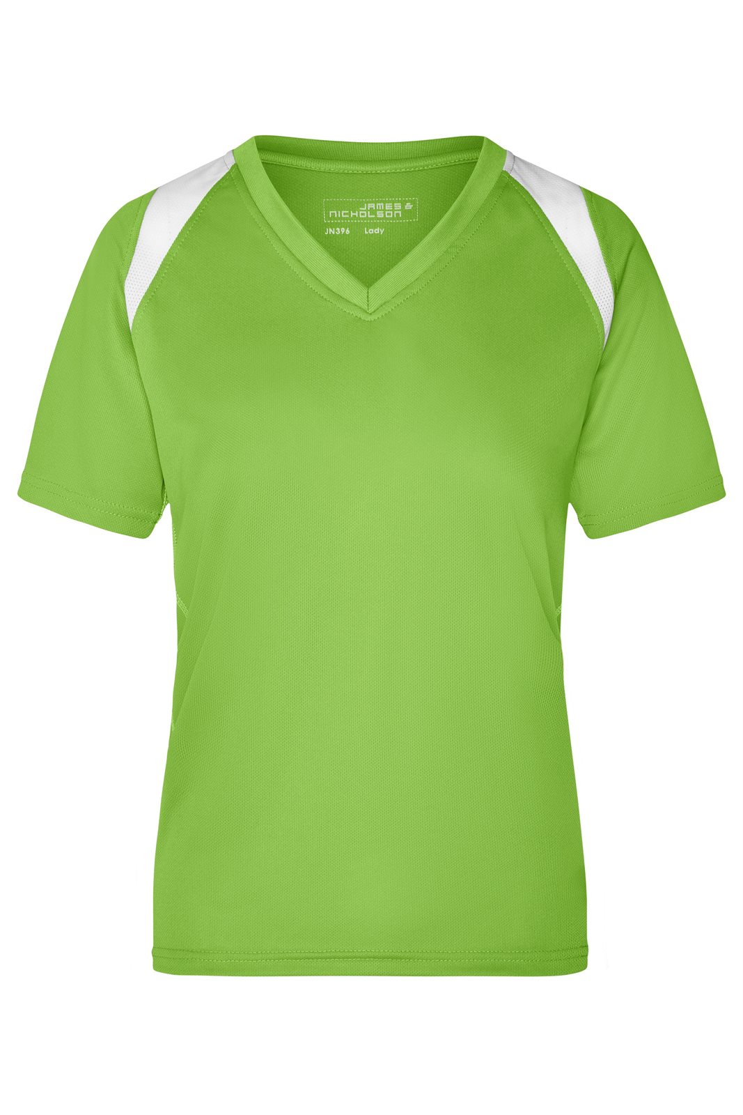 T-Shirt Damen Weiß/Grün – Ladies' Running-T