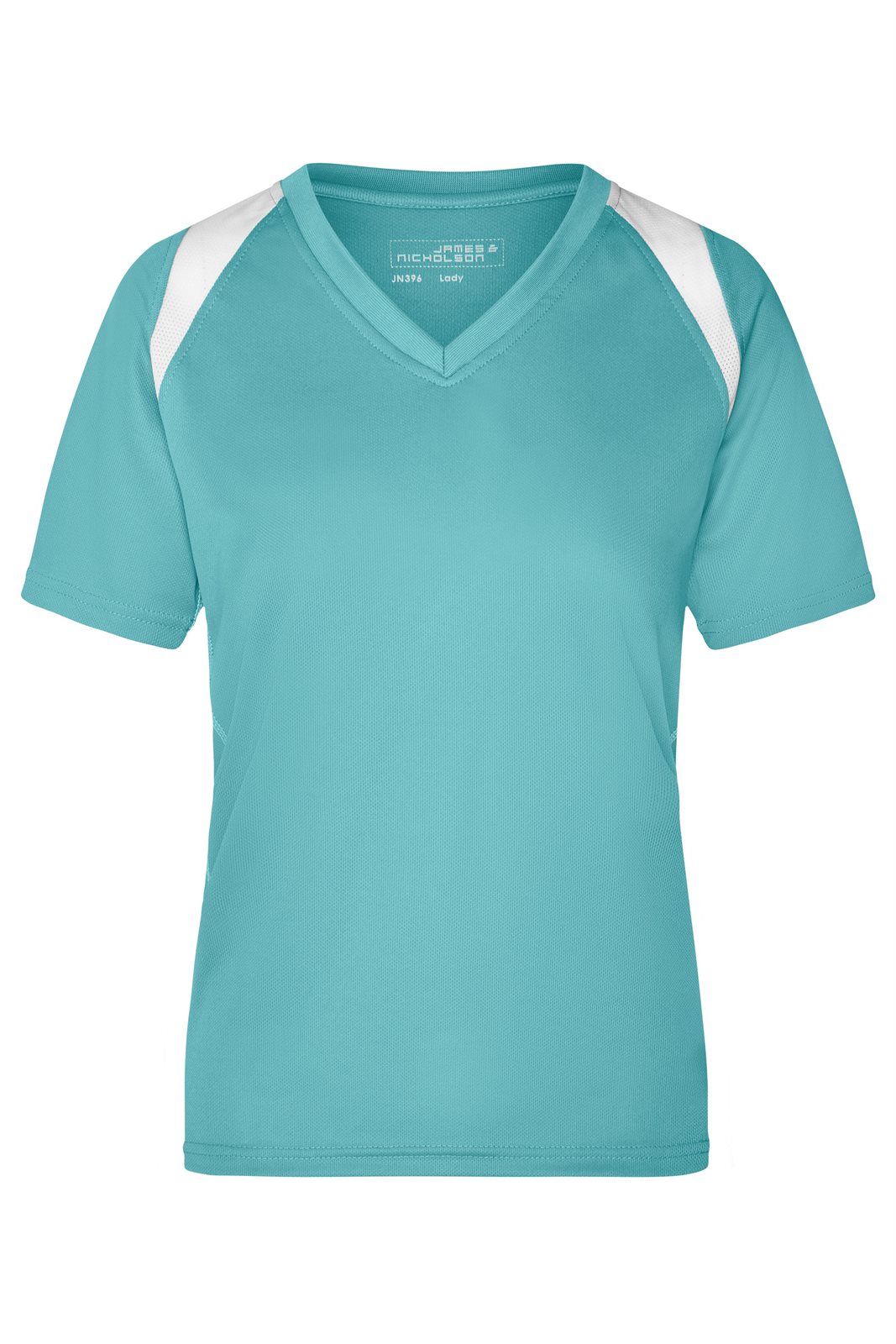 T-Shirt Damen Weiß/Grün – Ladies' Running-T