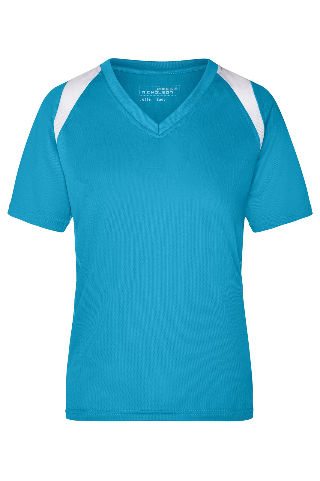T-Shirt Damen Weiß/Blau – Ladies' Running-T