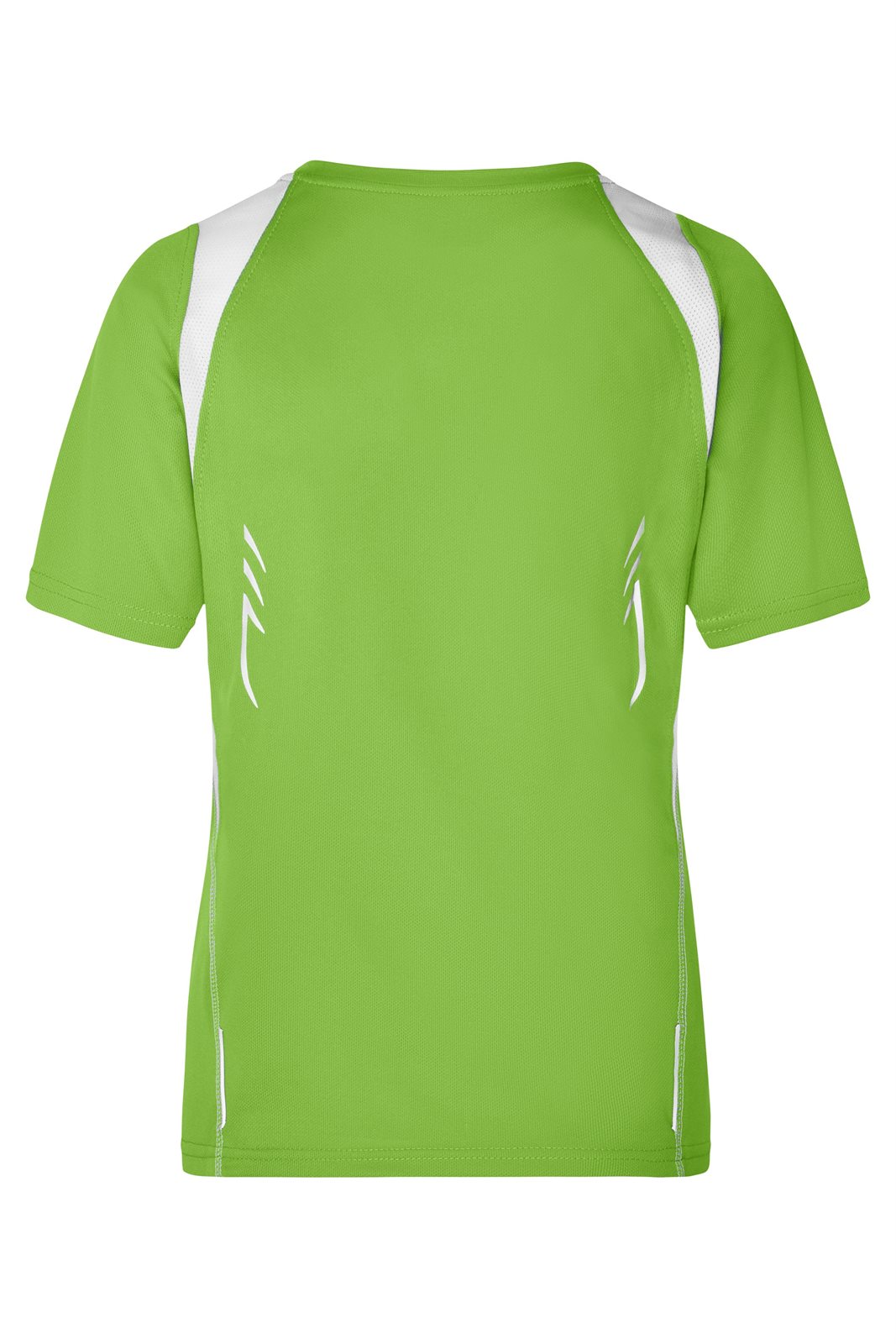 T-Shirt Damen Weiß/Grün – Ladies' Running-T, Detailansicht