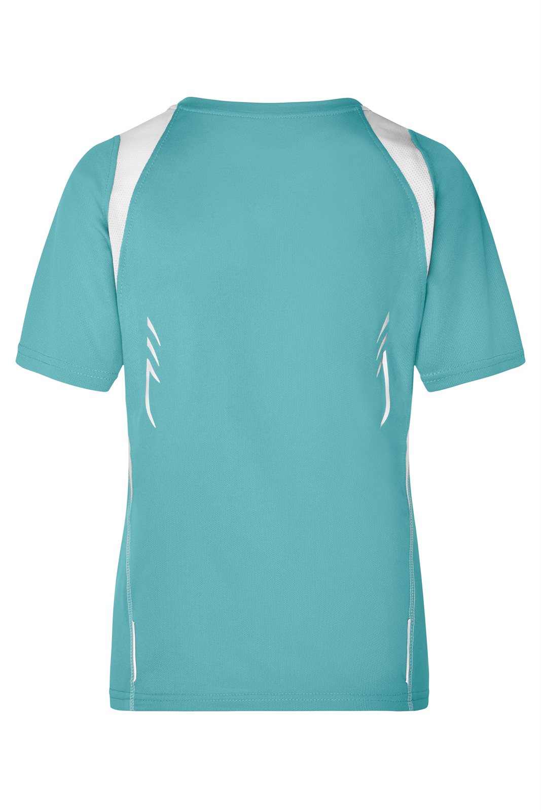 T-Shirt Damen Weiß/Grün – Ladies' Running-T, Detailansicht