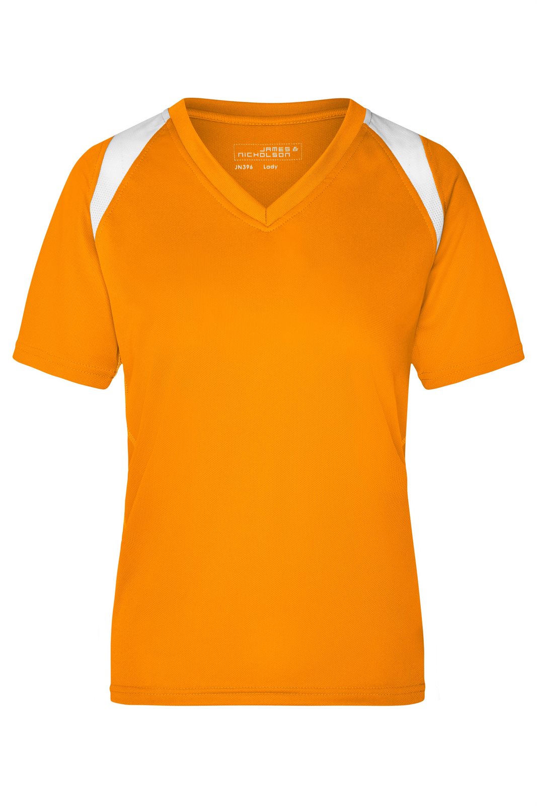 T-Shirt Damen Weiß/Orange – Ladies' Running-T