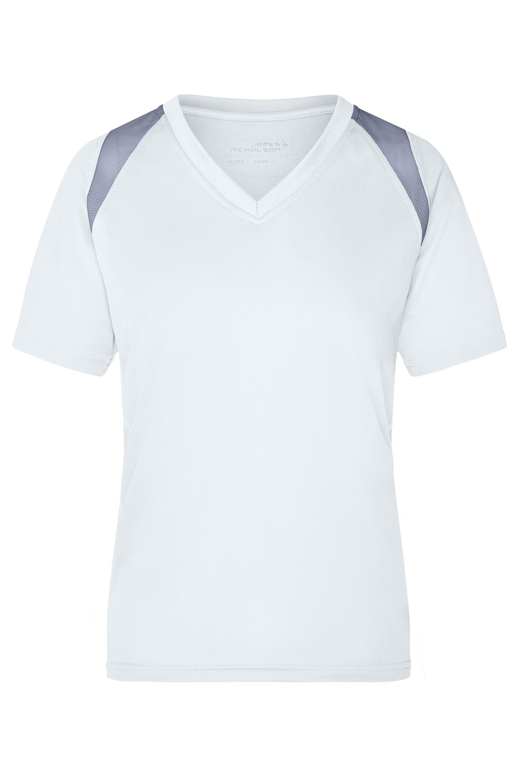 T-Shirt Damen Weiß/Grau – Ladies' Running-T