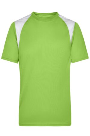 T-Shirt Herren Weiß/Grün – Men's Running-T