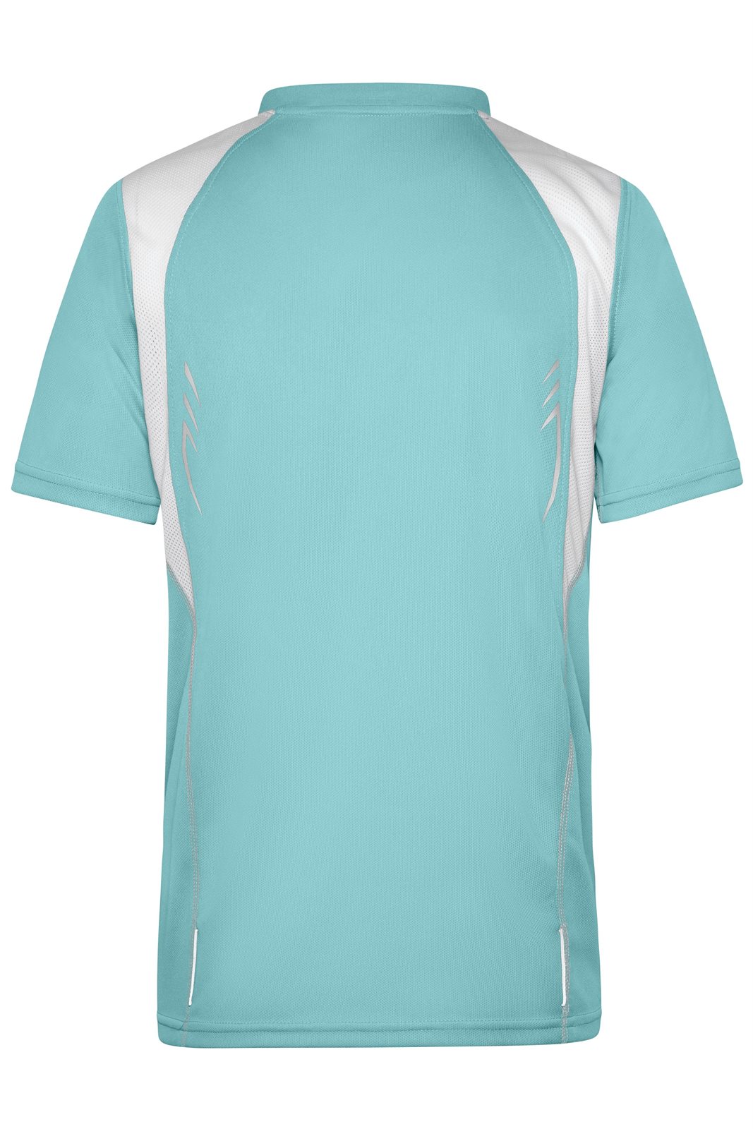 T-Shirt Herren Weiß/Grün – Men's Running-T, Detailansicht