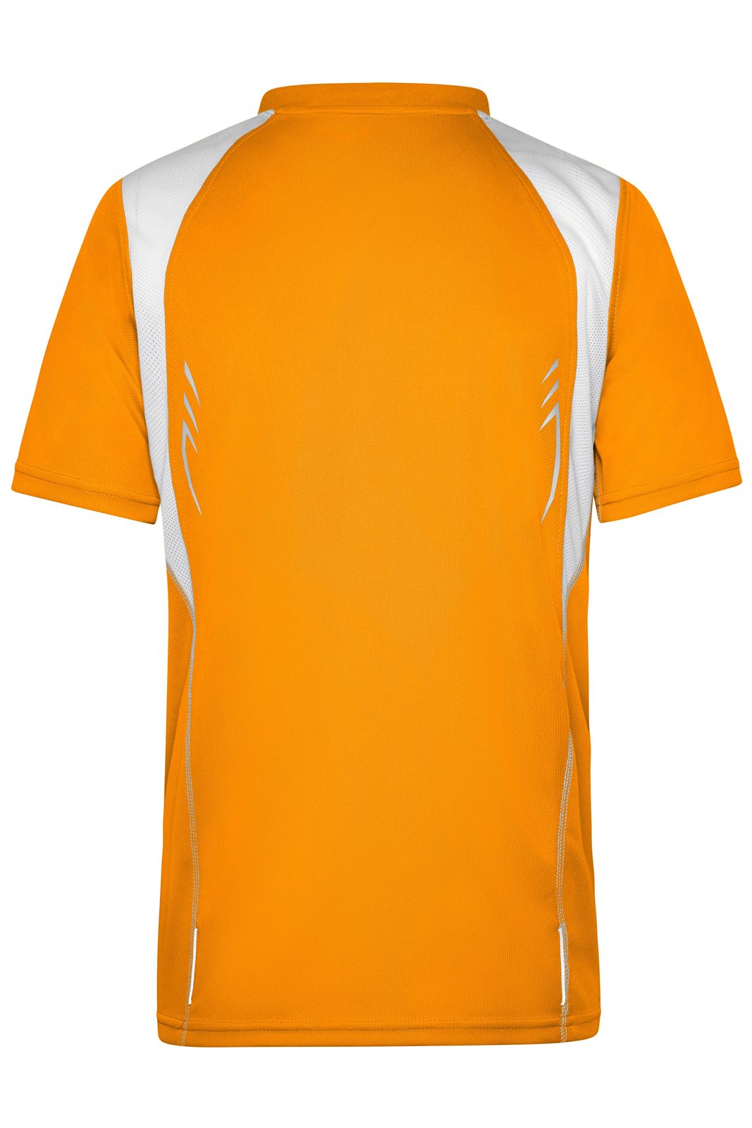 T-Shirt Herren Weiß/Orange – Men's Running-T, Detailansicht