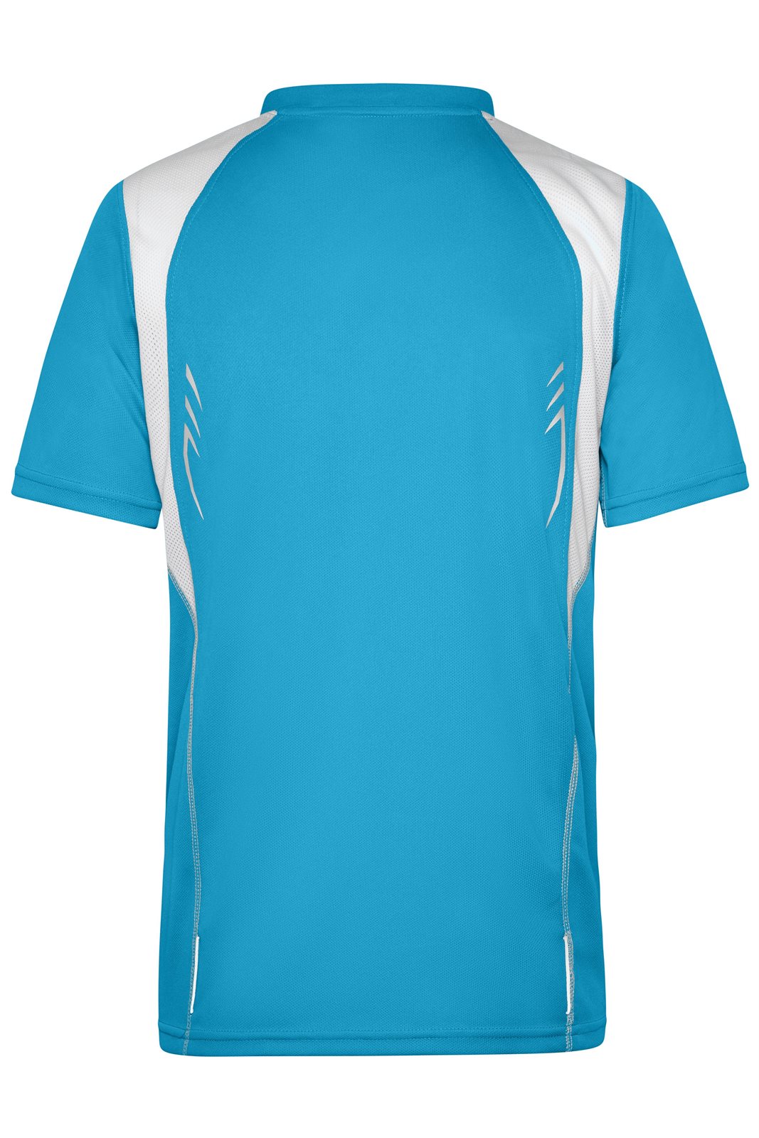 T-Shirt Herren Weiß/Blau – Men's Running-T, Detailansicht