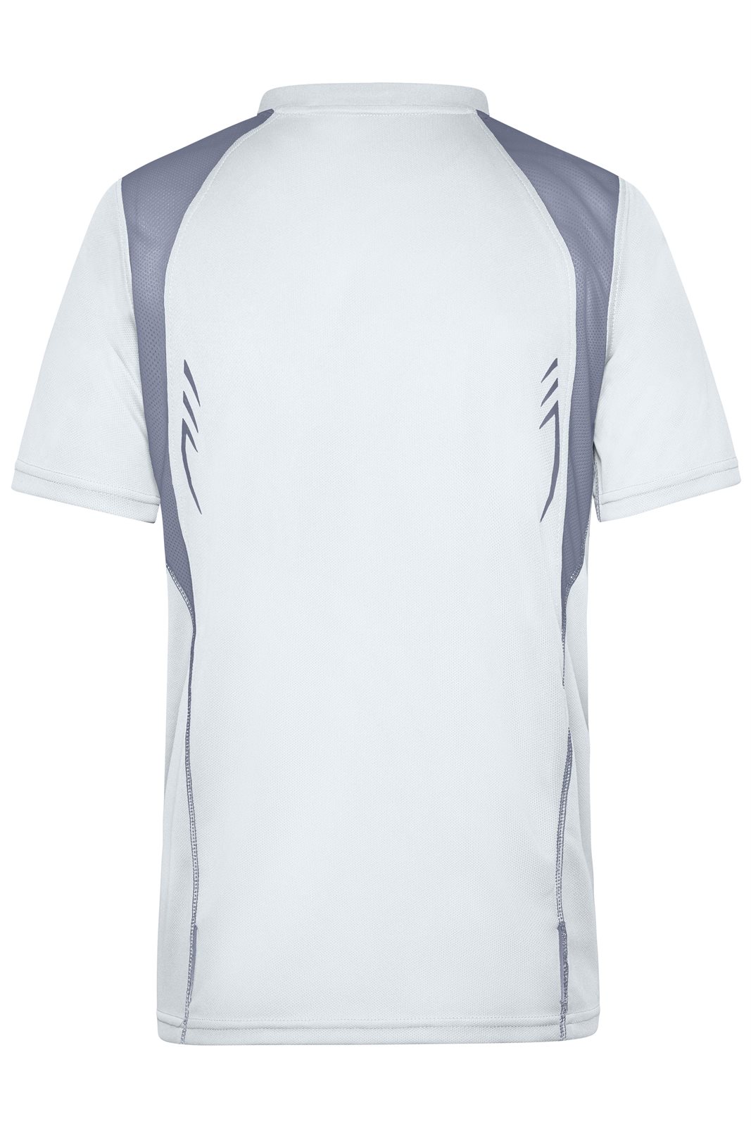 T-Shirt Herren Weiß/Grau – Men's Running-T, Detailansicht