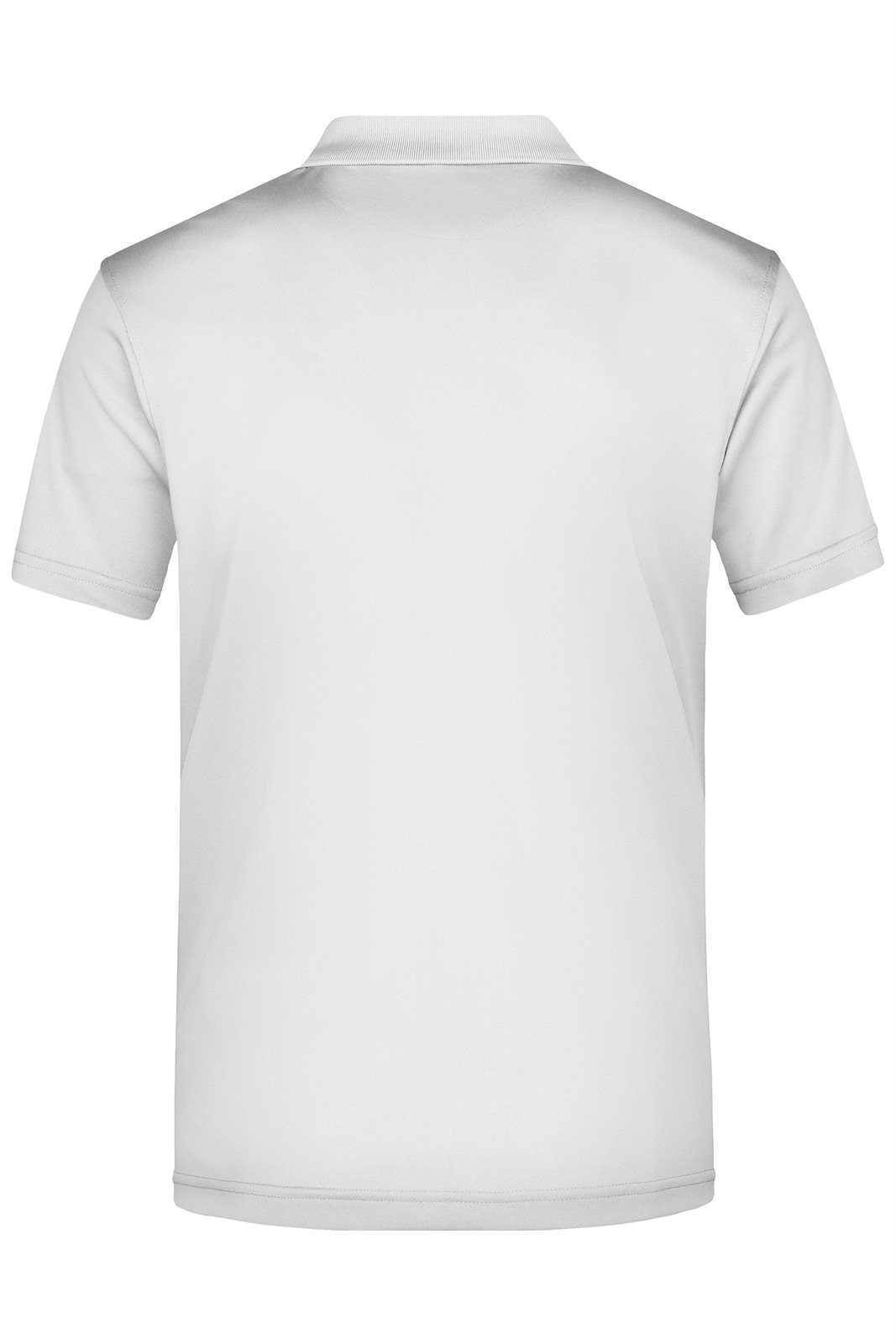 Poloshirt Herren Weiß – Men's Polo High Performance, Detailansicht