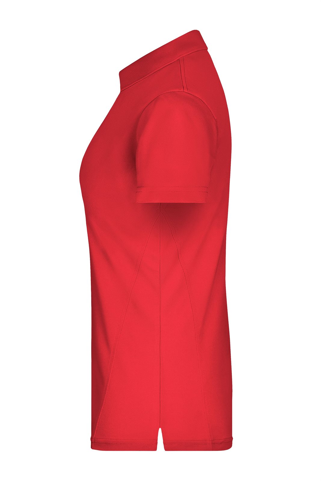 Poloshirt Damen Rot – Ladies' Polo High Performance, Detailansicht
