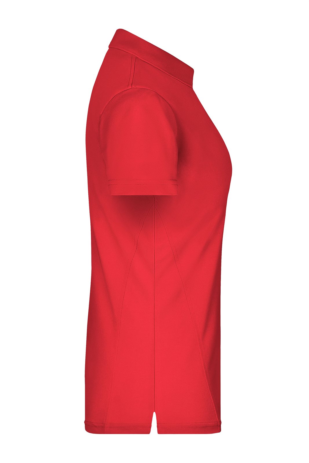 Poloshirt Damen Rot – Ladies' Polo High Performance, Detailansicht