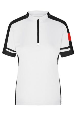 T-Shirt Damen Schwarz – Ladies' Bike-T Half-Zip