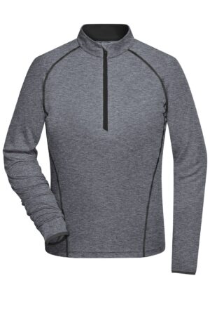 Pullover Damen Schwarz – Ladies' Sports Shirt Long-Sleeved