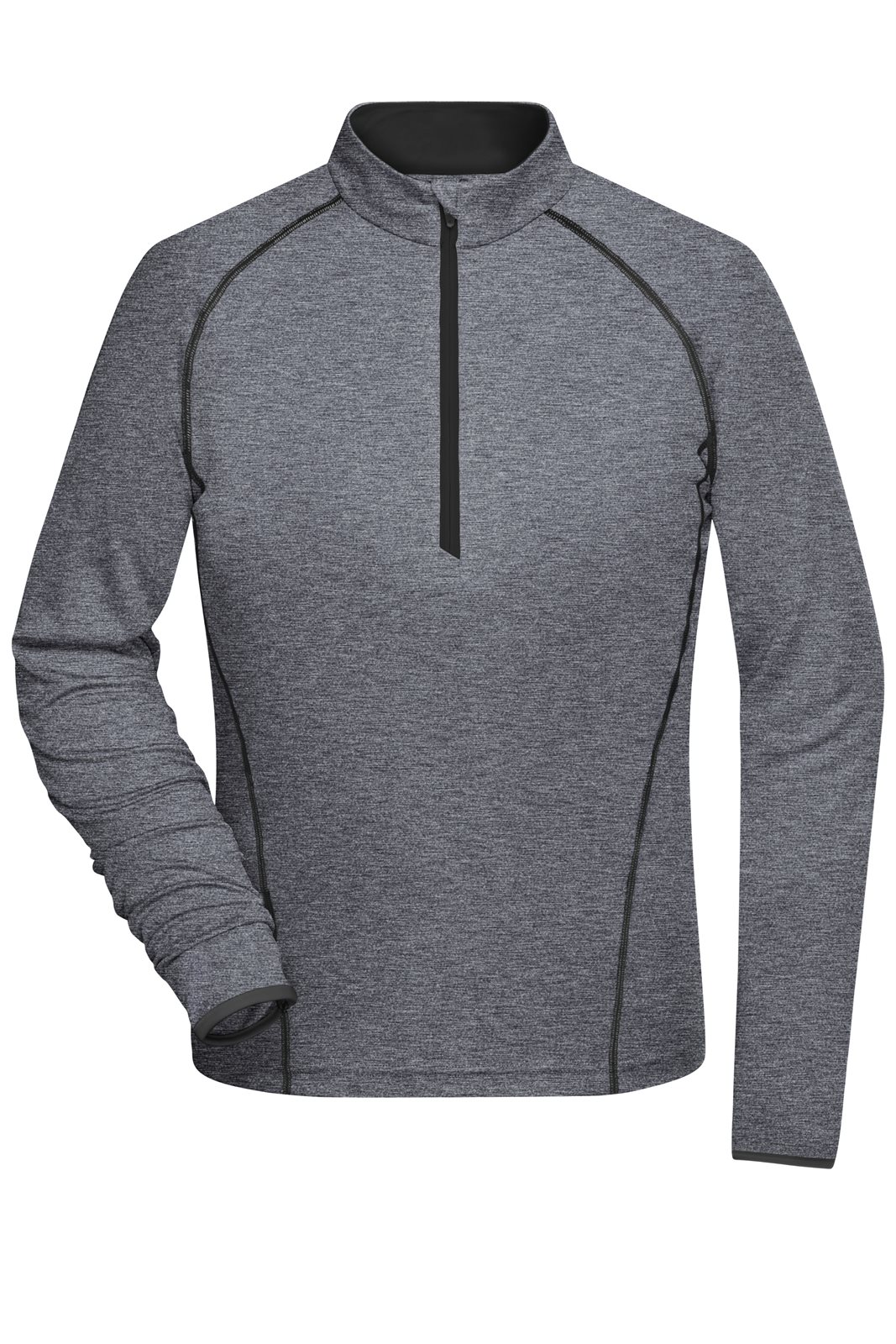 Pullover Damen Schwarz – Ladies' Sports Shirt Long-Sleeved