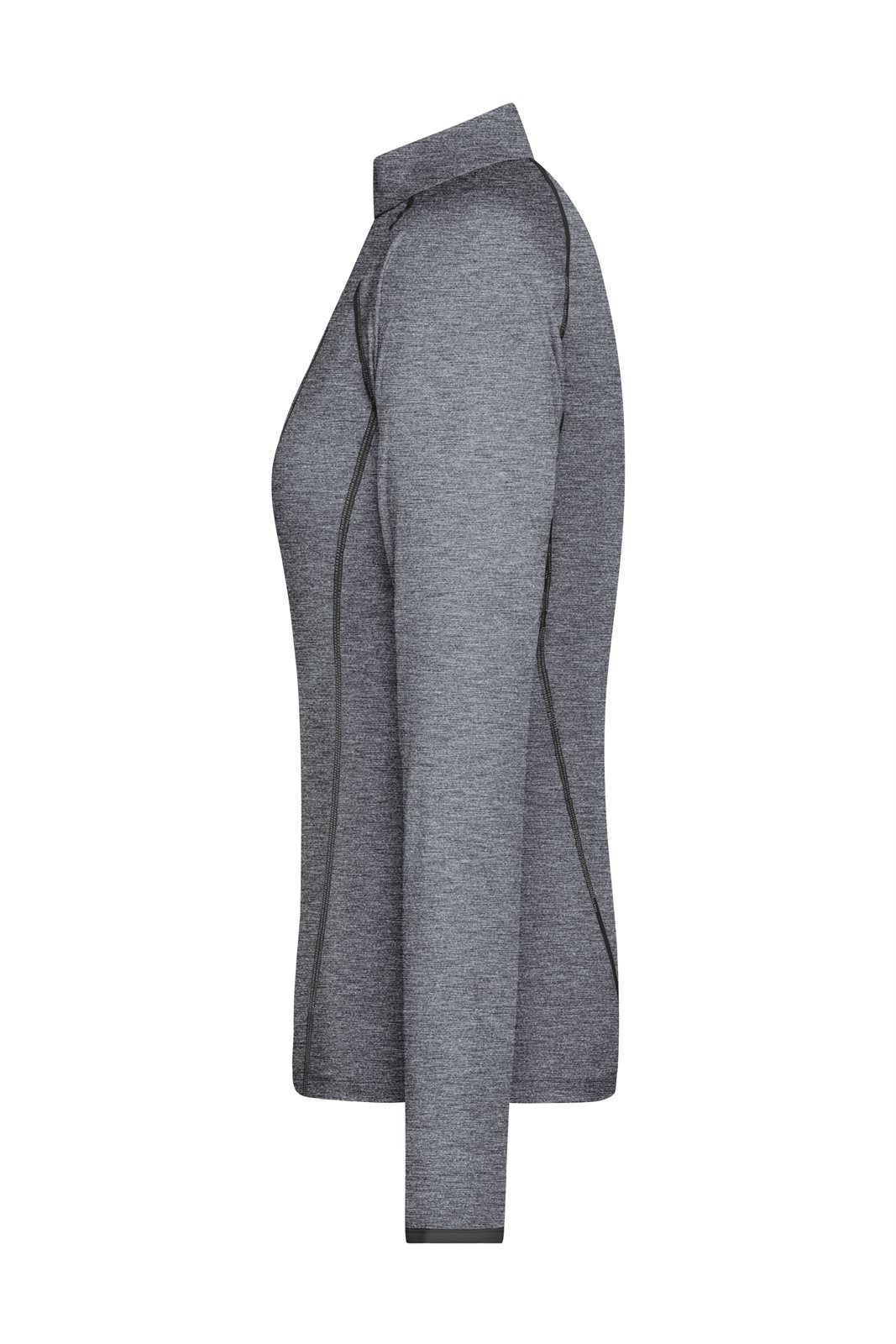 Pullover Damen Schwarz – Ladies' Sports Shirt Long-Sleeved, Detailansicht