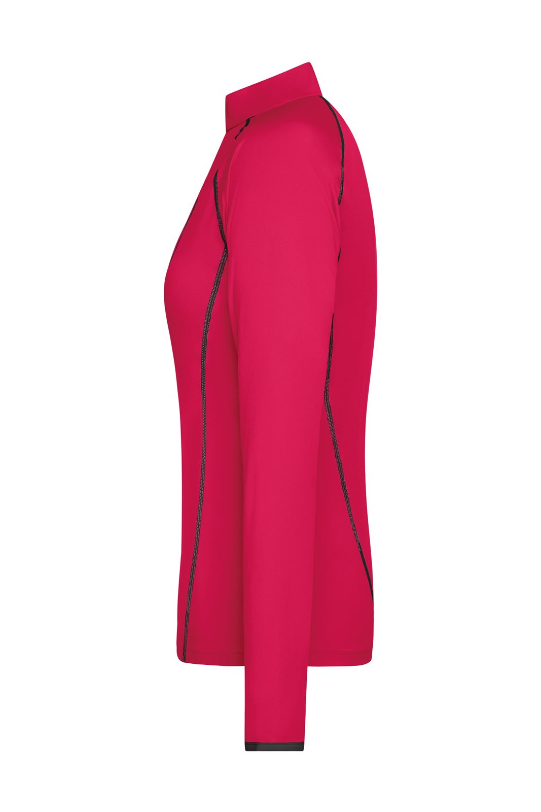 Pullover Damen Pink/Grau/Neon – Ladies' Sports Shirt Long-Sleeved, Detailansicht