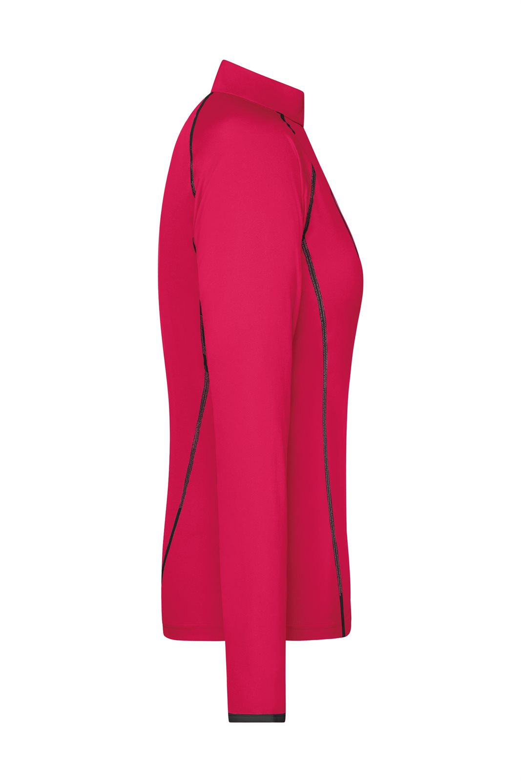 Pullover Damen Pink/Grau/Neon – Ladies' Sports Shirt Long-Sleeved, Detailansicht