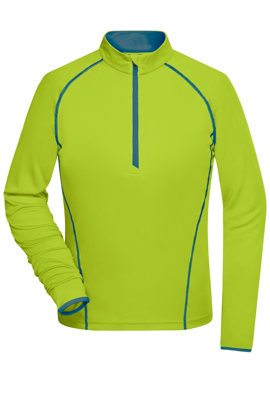 Pullover Damen Gelb/Blau/Neon – Ladies' Sports Shirt Long-Sleeved