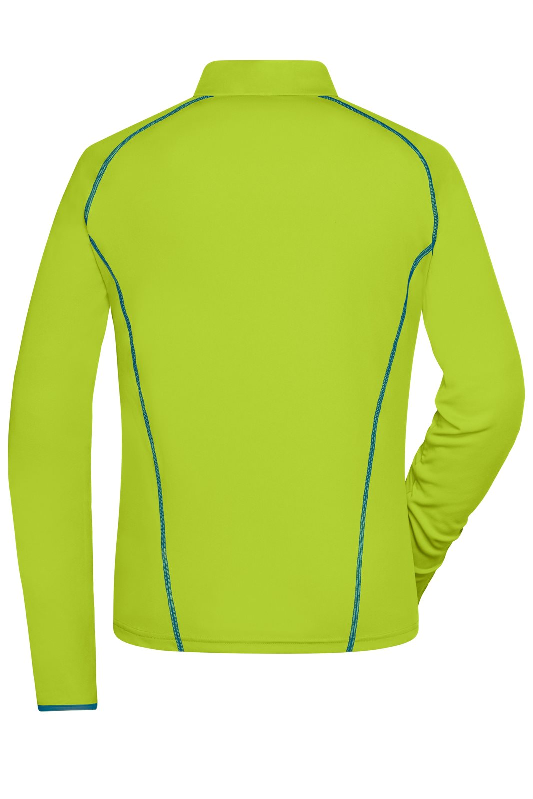 Pullover Damen Gelb/Blau/Neon – Ladies' Sports Shirt Long-Sleeved, Detailansicht