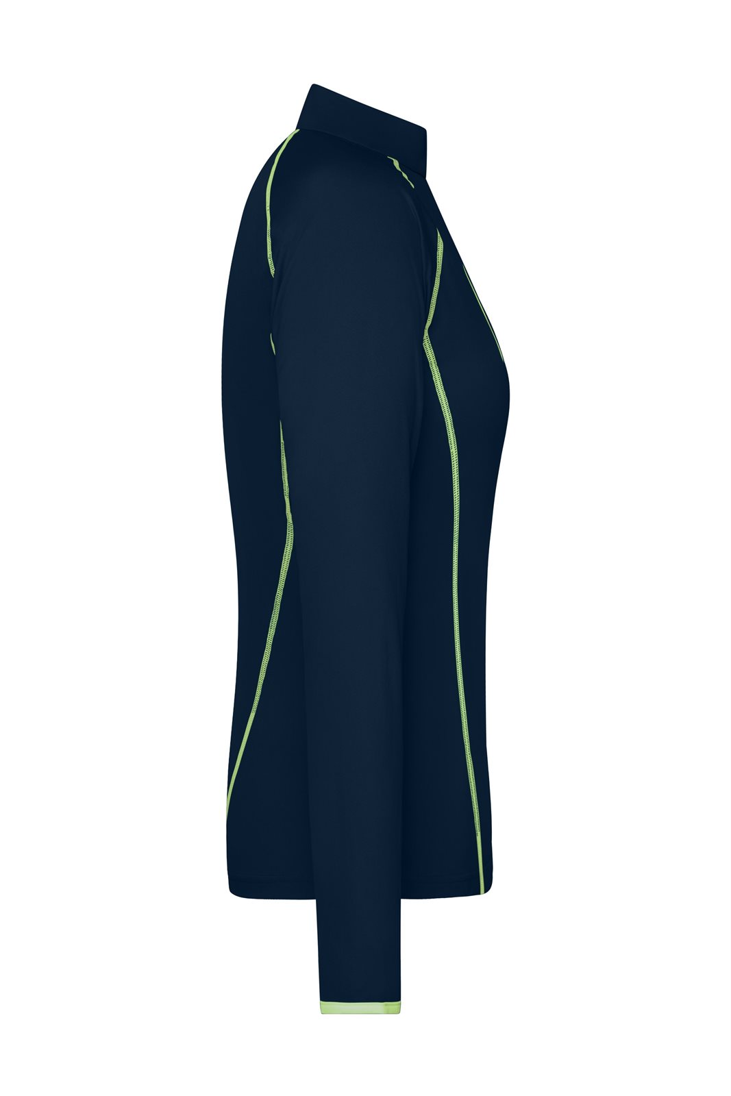 Pullover Damen Blau/Gelb – Ladies' Sports Shirt Long-Sleeved, Detailansicht
