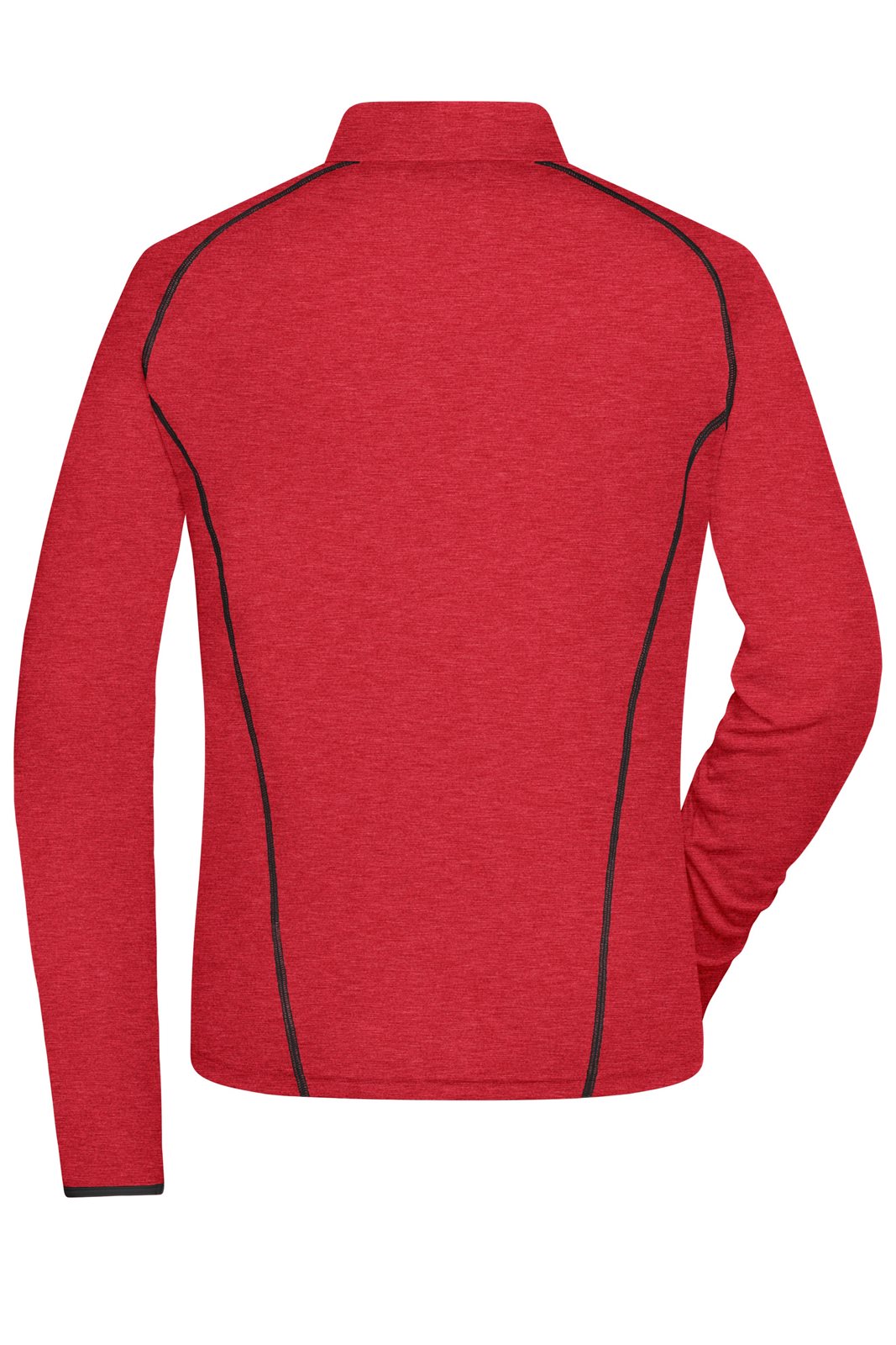 Pullover Damen Rot/Grau – Ladies' Sports Shirt Long-Sleeved, Detailansicht