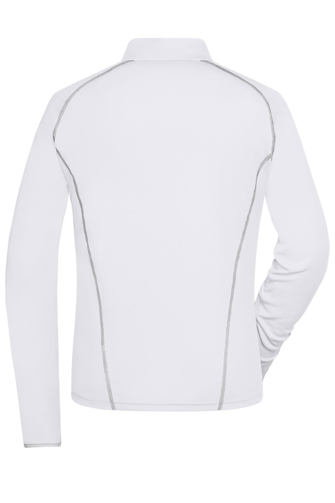 Pullover Damen Weiß/Grau – Ladies' Sports Shirt Long-Sleeved, Detailansicht