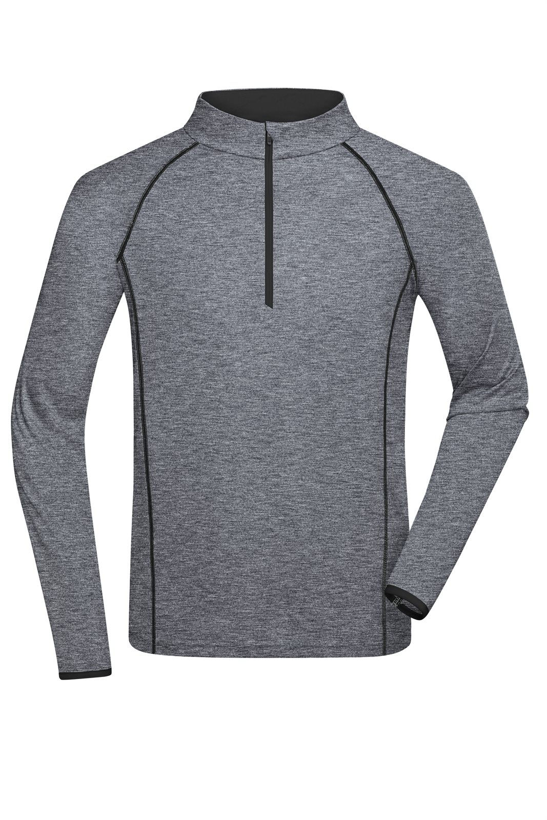 Pullover Herren Schwarz – Men's Sports Shirt Long-Sleeved