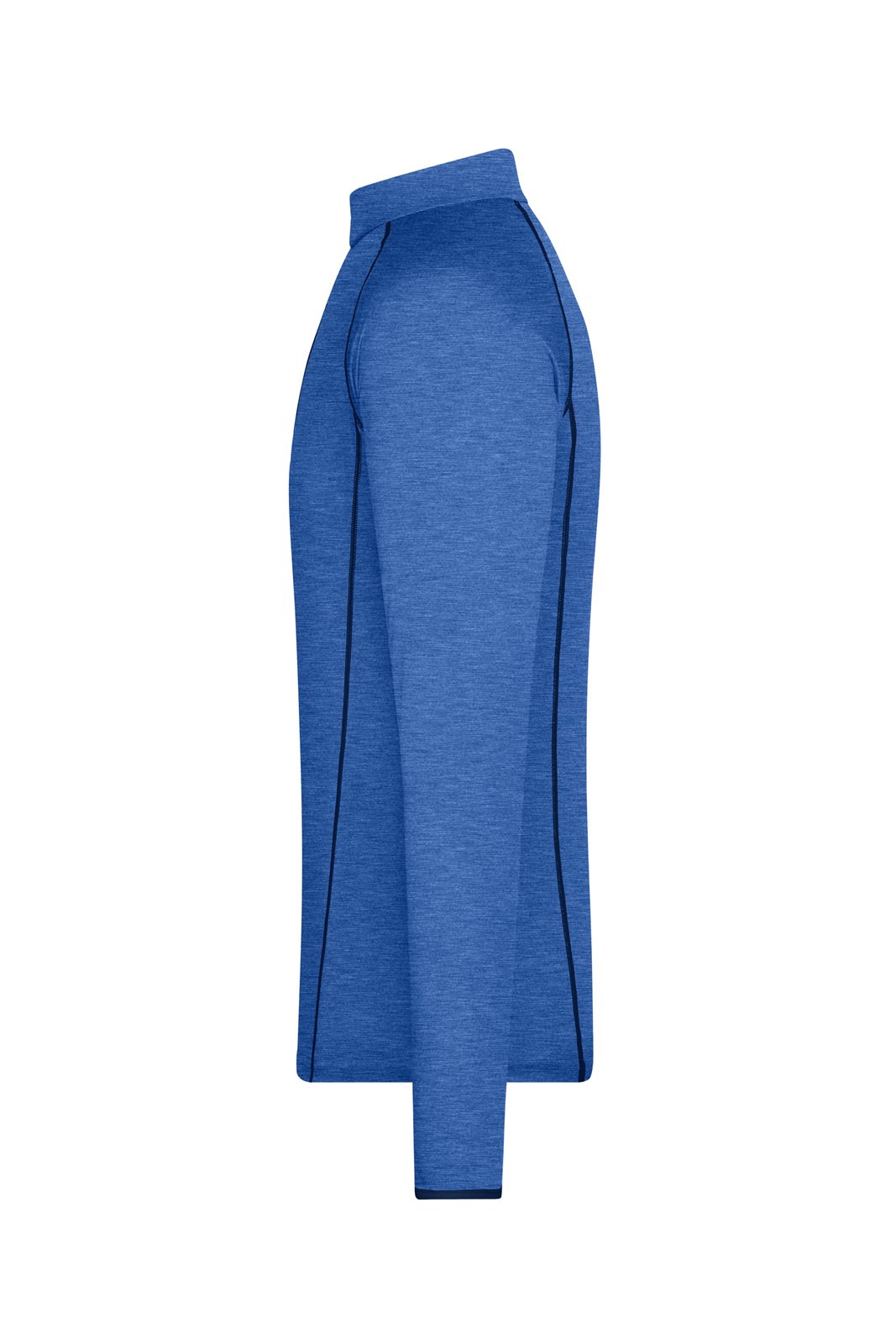Pullover Herren Blau – Men's Sports Shirt Long-Sleeved, Detailansicht
