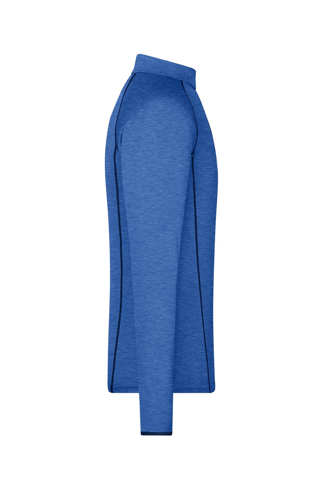 Pullover Herren Blau – Men's Sports Shirt Long-Sleeved, Detailansicht