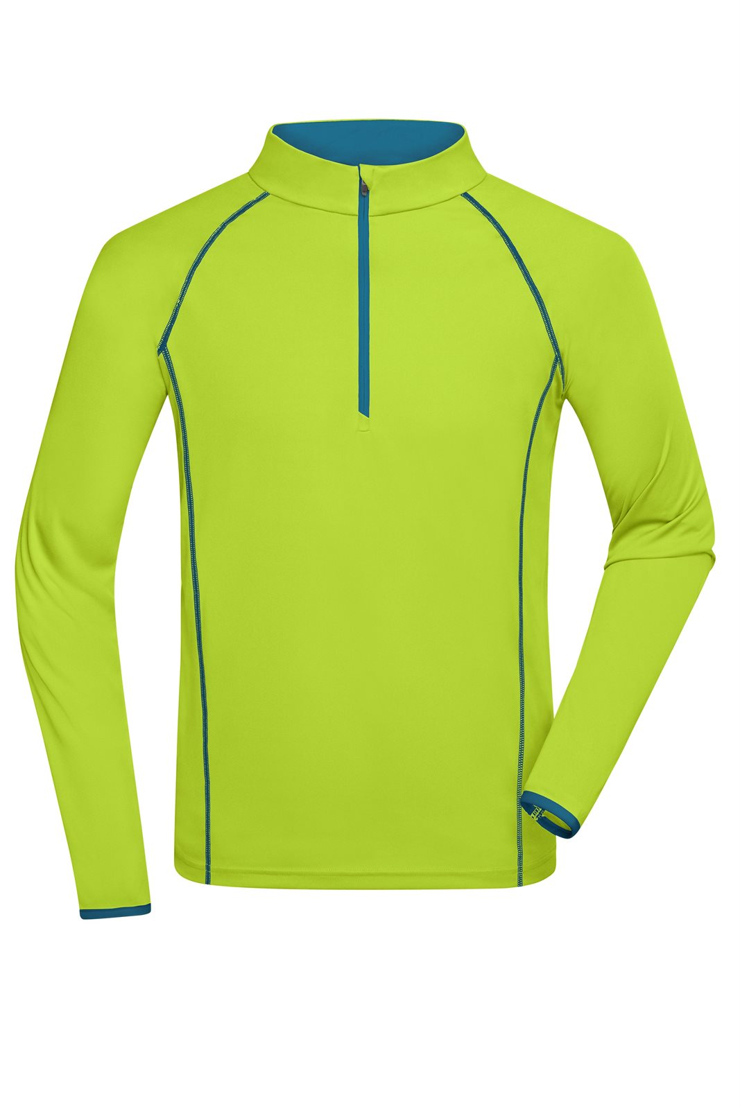 Pullover Herren Gelb/Blau/Neon – Men's Sports Shirt Long-Sleeved