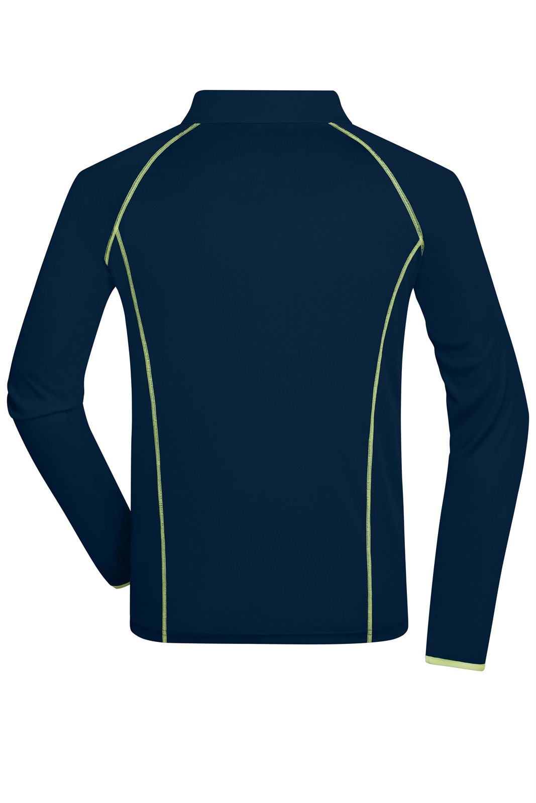 Pullover Herren Blau/Gelb – Men's Sports Shirt Long-Sleeved, Detailansicht