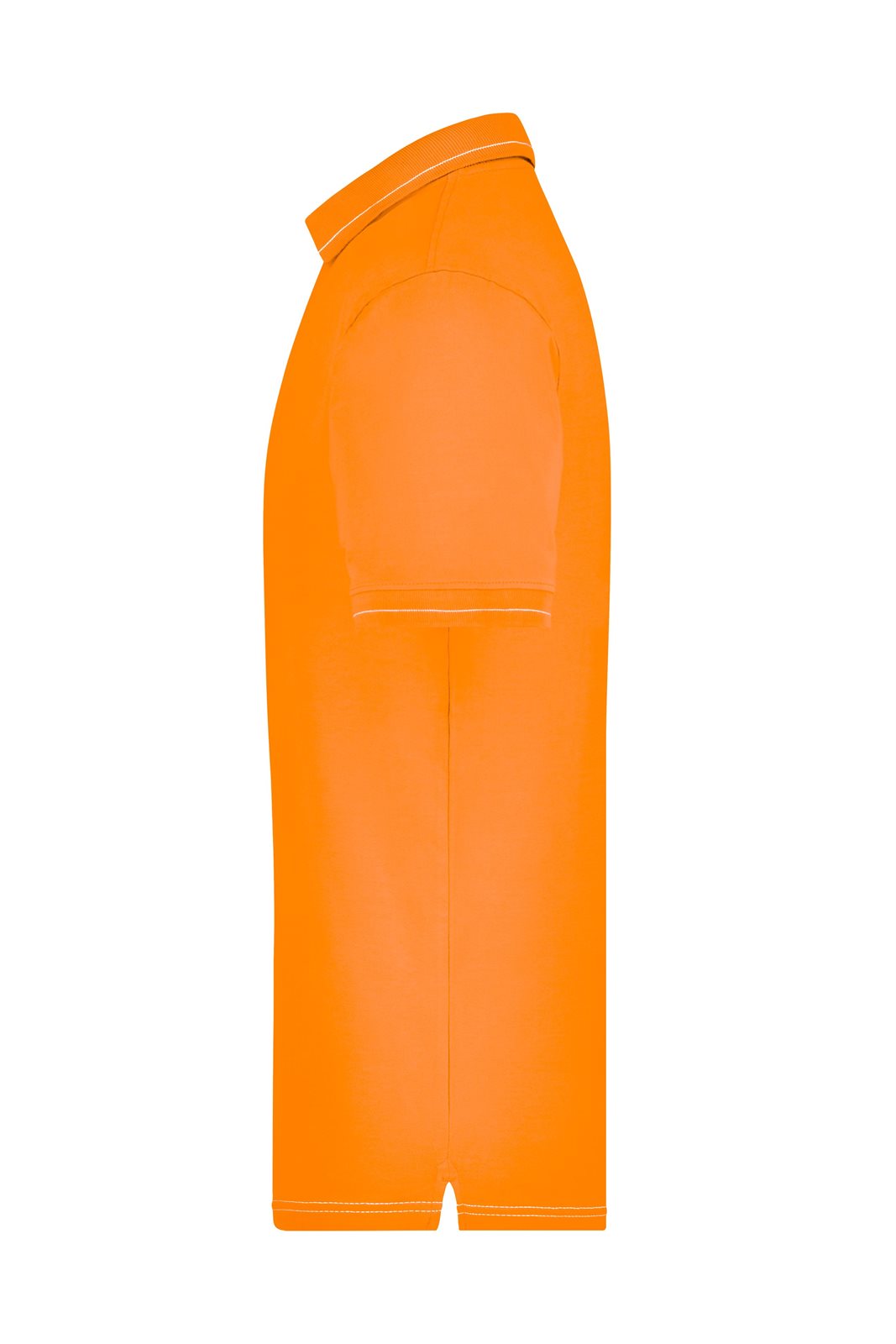 Poloshirt Herren Weiß/Orange – Men's Elastic Polo, Detailansicht