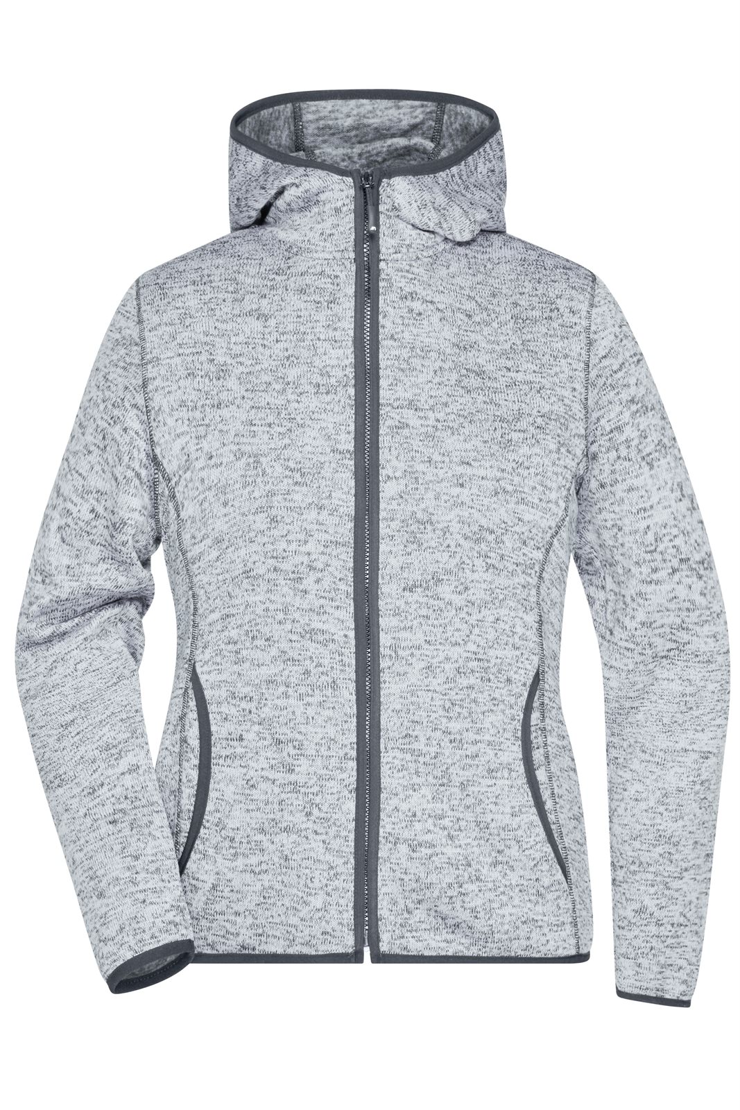 Jacke Damen Grau – Ladies' Knitted Fleece Hoody