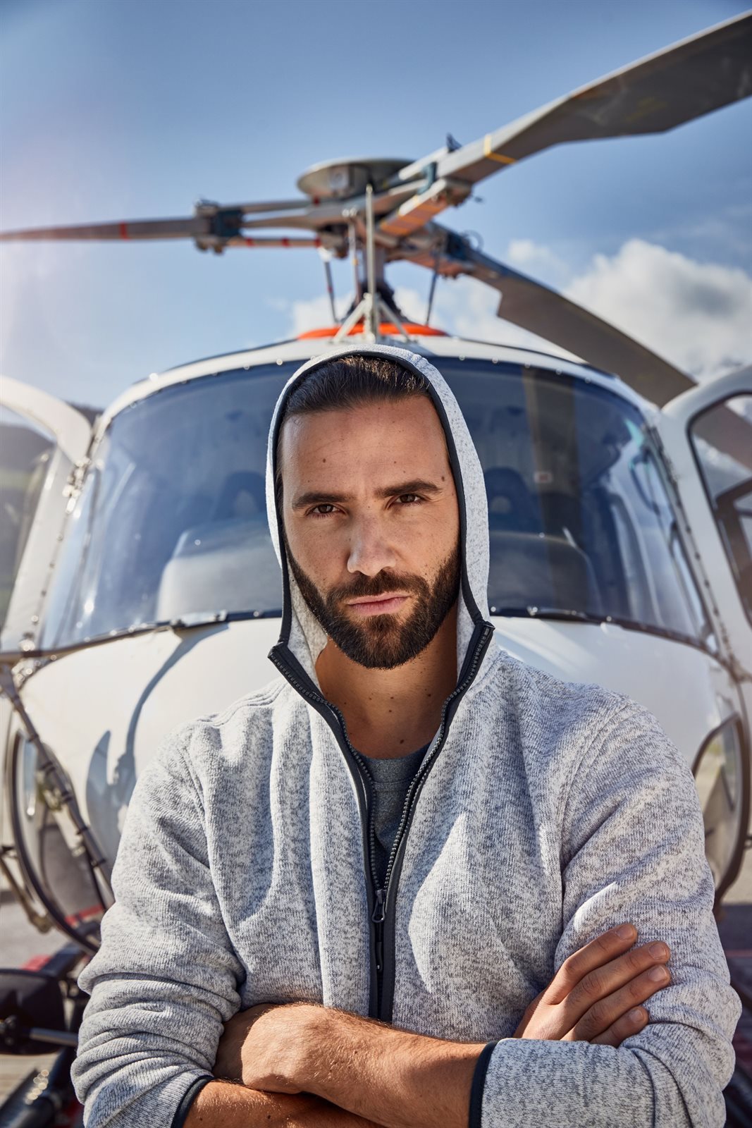 Jacke Herren – Men's Knitted Fleece Hoody, Detailansicht