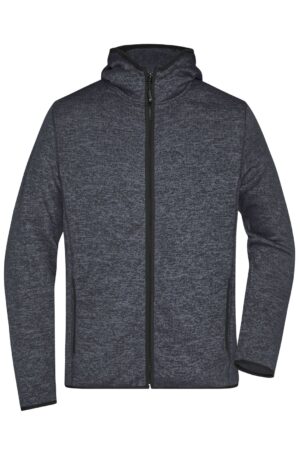 Jacke Herren Grau/Schwarz – Men's Knitted Fleece Hoody