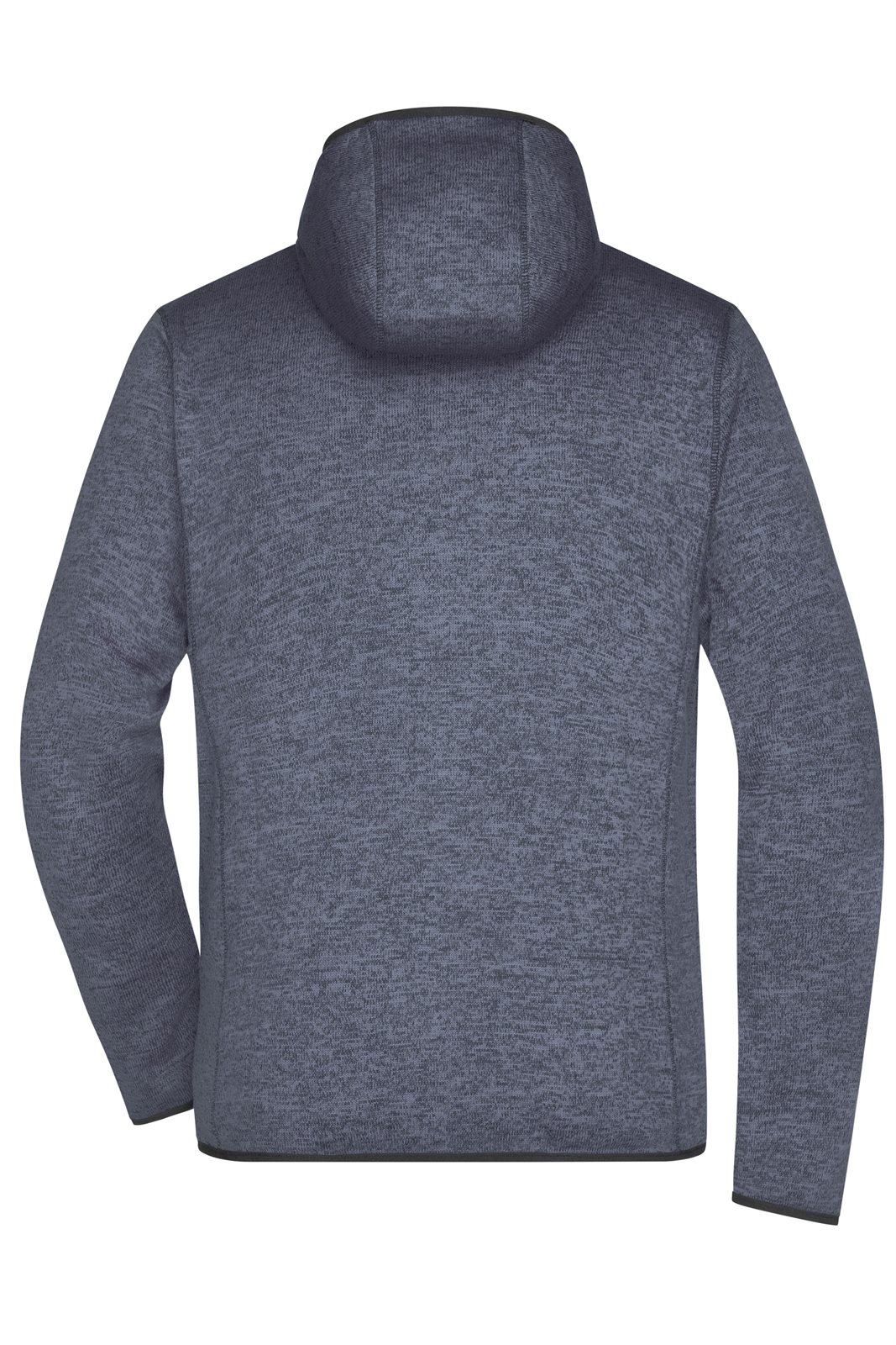 Jacke Herren Schwarz/Blau – Men's Knitted Fleece Hoody, Detailansicht