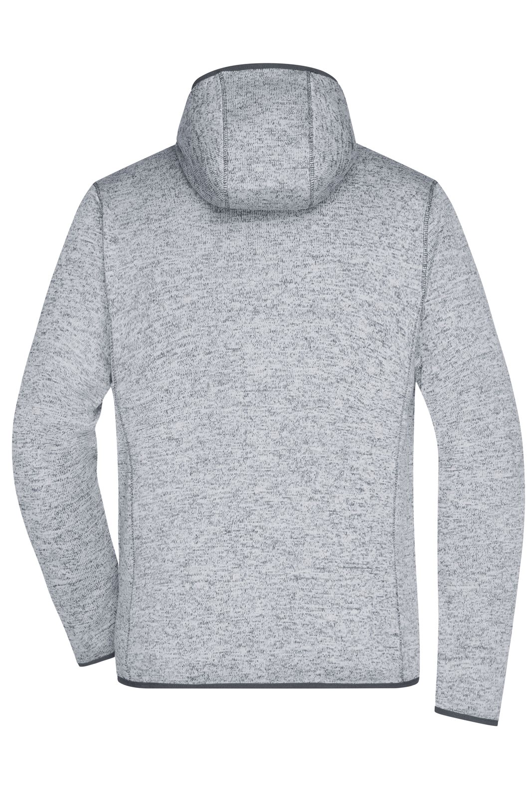 Jacke Herren Grau – Men's Knitted Fleece Hoody, Detailansicht