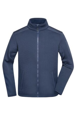 Jacke Herren Schwarz/Grau – Men's Knitted Fleece Jacket