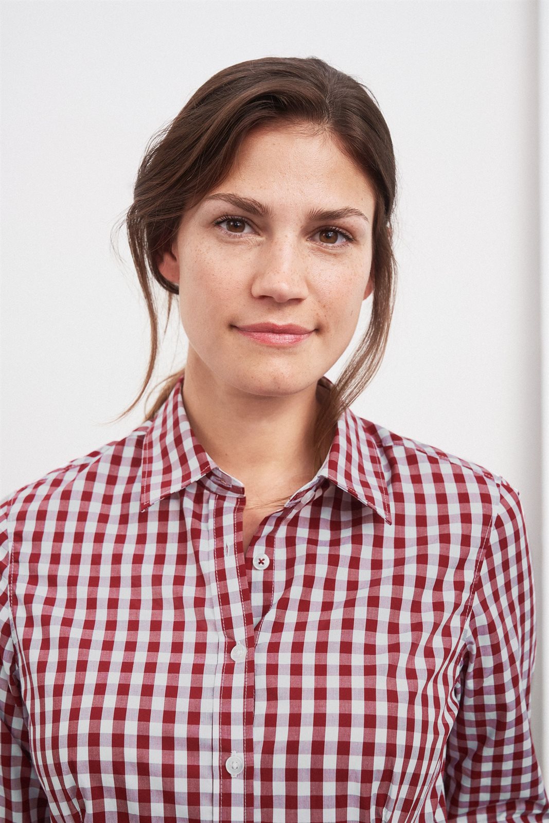 Hemd Damen – Ladies' Checked Blouse, Detailansicht