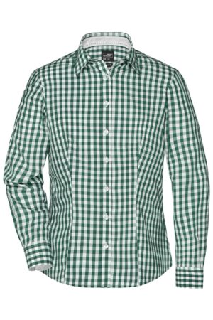 Hemd Damen Weiß/Schwarz – Ladies' Checked Blouse