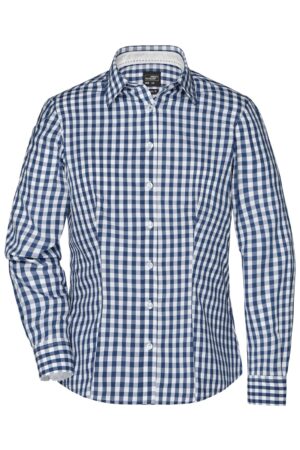 Hemd Damen Weiß/Schwarz – Ladies' Checked Blouse