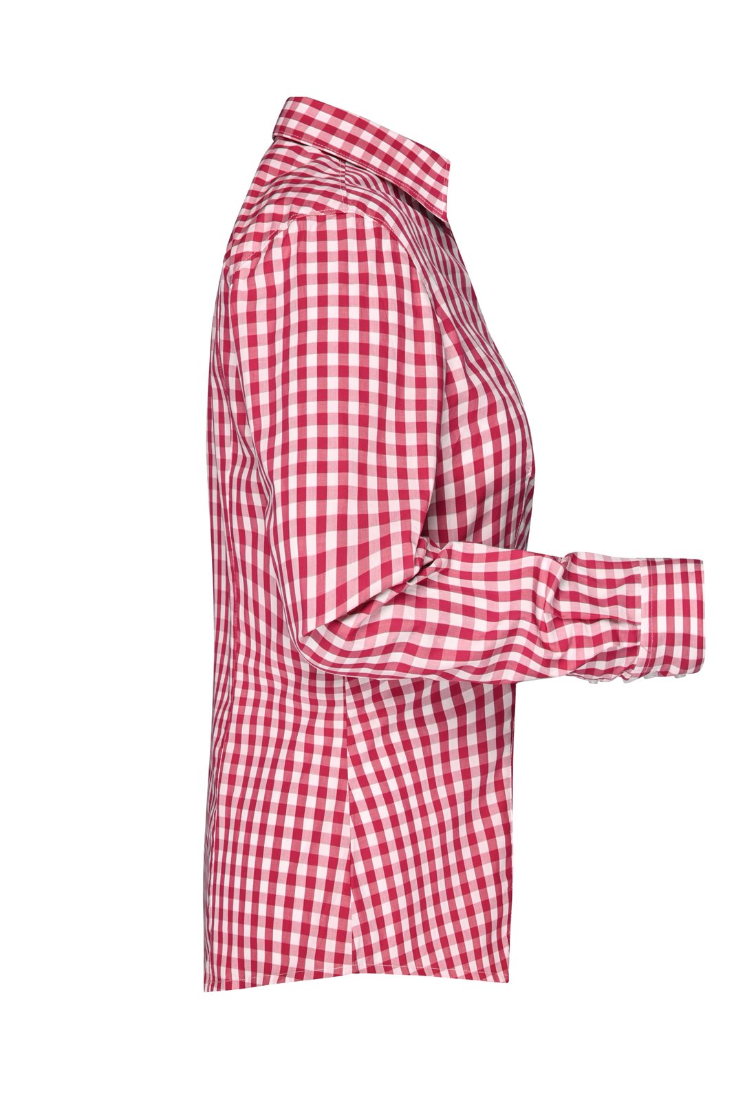 Hemd Damen Weiß/Rot – Ladies' Checked Blouse, Detailansicht