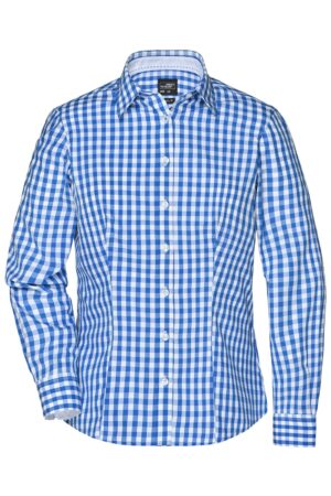 Hemd Damen Weiß/Schwarz – Ladies' Checked Blouse
